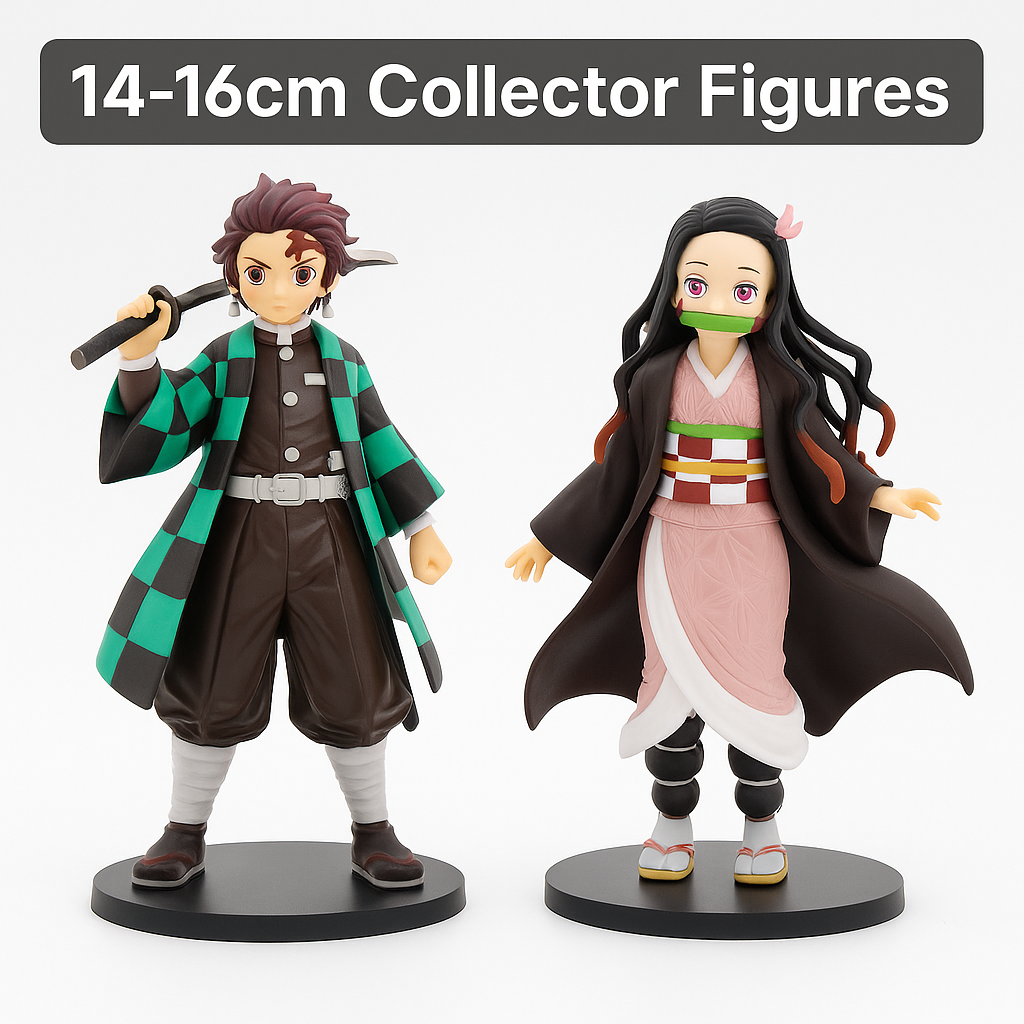 Anime Demon Slayer Kimetsu no Yaiba figure Kamado Tanjirou Action Figure Agatsuma Zenitsu Nezuko Warrior PVC Model Toys
