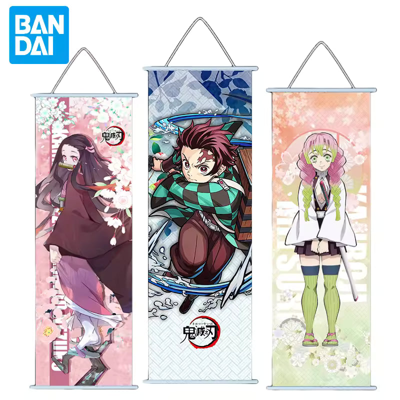 Demon Slayer™ Premium Wall Scroll – Tanjiro & Nezuko (25x70cm)