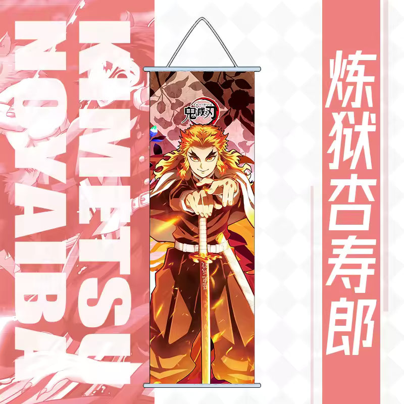 Demon Slayer™ Premium Wall Scroll – Tanjiro & Nezuko (25x70cm)