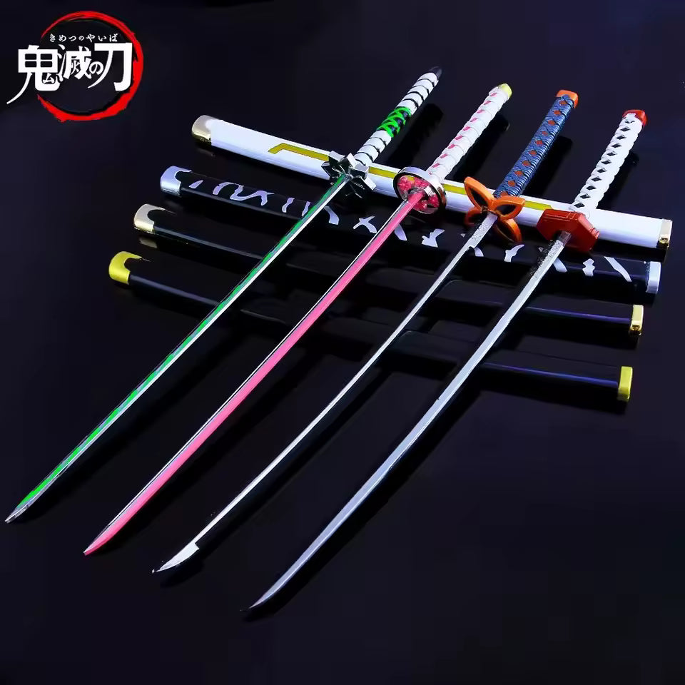 ✨ Demon Slayer™ Mini Metal Nichirin Sword – Tanjiro Kamado (25cm)