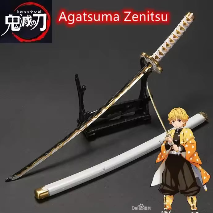 ✨ Demon Slayer™ Mini Metal Nichirin Sword – Tanjiro Kamado (25cm)